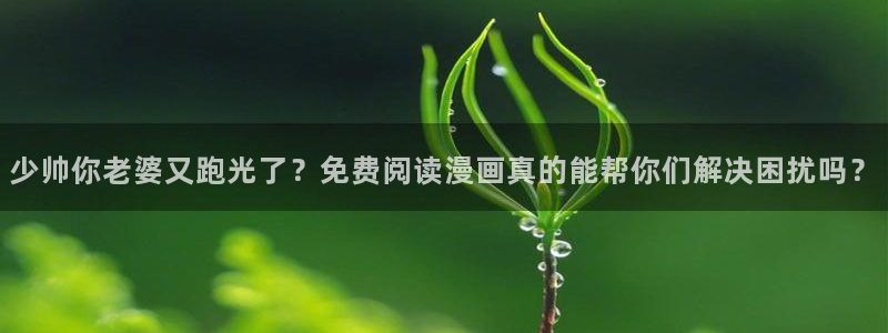 虫虫漫画页面：少帅你老婆又跑光了？免费阅读漫画真的能帮你们解决困扰吗？